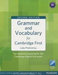 Grammar and Vocabulary for FCE 2nd Edition without key plus access to Longman Dictionaries Online - Luke Prodromou (ISBN: 9781447903055)