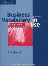 Business Vocabulary in Use Elementary to Pre-Intermediate (2010)