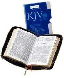 KJV Pocket Reference Bible, Black French Morocco Leather with Zip Fastener, Red-letter Text, KJ243: XRZ Black French Morocco Leather, with Zip Fastener (2004)