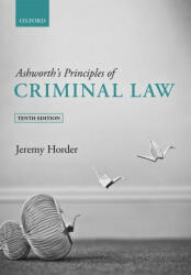 Ashworth's Principles of Criminal Law (ISBN: 9780192897381)