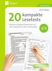 20 kompakte Lesetests für Klasse 3/4 (ISBN: 9783403086031)