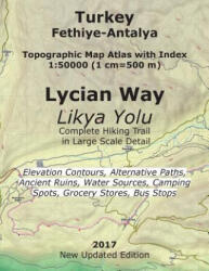 Turkey Fethiye-Antalya Topographic Map Atlas with Index 1 - Sergio Mazitto (ISBN: 9781546512073)