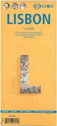 Lisszabon - Lisboa laminált várostérkép - 2023 - Borch (ISBN: 9783866093966)