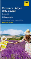 Provance térkép ADAC Provence, Francia Alpok, Cote d'Azur autós térkép, szabadidőtérkép (ISBN: 9783826406157)