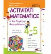 Activitati matematice cu Rita Gargarita si Greierasul Albastru - (caiet) grupa mijlocie 4-5 ani (ISBN: 9789736798573)
