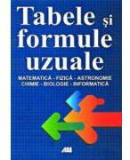 Tabele si formule uzuale. Matematica, fizica, astronomie, chimie, biologie, informatica - Rudiger Erbrecht (ISBN: 9789736844911)