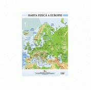 Harta fizica a Europei - Plansa format A2 (ISBN: 9786067065916)