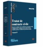 Tratat de contracte civile. Potrivit Codului civil, Codului de procedura civila, Codului fiscal, Codului de procedura fiscala, Codului penal si Codului de procedura penala. Volumul II (ISBN: 9786063901669)
