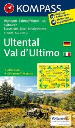 052. Ultental, Val d'Ultimo turista térkép Kompass 1: 25 000 (2012)
