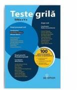 Teste grila: Drept civil. Drept procesual civil. Drept penal. Procedura penala Editia a V-a (ISBN: 9786068892214)