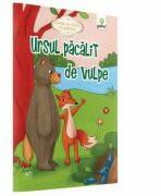Povesti de colorat cu sabloane - Ursul pacalit de vulpe (ISBN: 9789731495293)