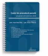 Codul de procedura penala actualizat la 20 noiembrie 2018 - IOAN PAUL CHIS, VICTOR VADUVA (ISBN: 9786068892290)