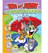 Tom si Jerry. Aniversare buclucasa. Poveste cu autocolante - Justina Bandol (ISBN: 9786066861298)