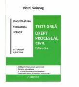 Teste grila. Drept procesual civil. Editia a 3-a (ISBN: 9786069436622)