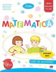 Matematică caiet pentru grupa mijlocie (ISBN: 9786063315794)