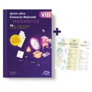 Sprint catre Evaluarea Nationala - MATEMATICA - 36 de teste cu bareme si rezolvari + 3 Semne de carte (cu formule matematice - algebra, geometrie plana, geometrie in spatiu) oferite gratuit (ISBN: 9786069931677)