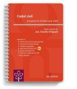 Codul civil (actualizat la 10 februarie 2020) - Claudiu Dragusin (ISBN: 9786068892573)