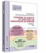 Admiterea in magistratura si in avocatura. Volumul I Drept civil, Drept procesual civil 2020 - Florin Motiu si altii (ISBN: 9786063906893)