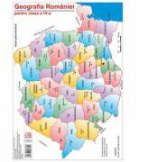 Harta Geografia Romaniei pentru clasa a 4-a - Cristina Moldovan (ISBN: 9786065904552)