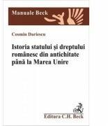 Istoria statului si dreptului romanesc din antichitate si pana la Marea Unire - Cosmin Dariescu (ISBN: 9789731153377)