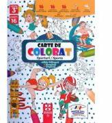 Carte de colorat pentru cei mici, contine imagini cu activitati sportive. Varsta 3+ (ISBN: 9786069521700)