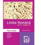 Memorator de limba romana pentru clasele 5-8 - Vasilica Zegreanu (ISBN: 9786065907126)