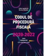 Codul de Procedura fiscala 2020-2022 (cod+instructiuni) / text comparat - Nicolae Mandoiu (ISBN: 9786068792576)