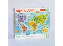 Joc educativ. Puzzle Mimorello. Harta lumii cu 168 de piese (ISBN: 5949254337393)