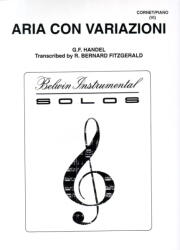 ARIA CON VARIAZIONI FOR CORNET AND PIANO TRANSCRIBED BY R. B. FITZGERALD (ISBN: 0029156184518)