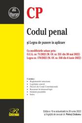 Codul penal si Legea de punere in aplicare. Editia a 10-a actualizata la 26 iunie 2022 - Petrut Ciobanu (ISBN: 9786060250876)