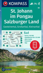St. Johann im Pongau, Salzburger Land turistatérkép - KOMPASS 80 (ISBN: 9783991214663)