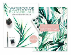 Watercolor Botanicals (2 Books in 1): 20 Prints to Paint and Frame - Nikki Strange (2019)