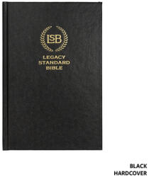 Legacy Standard Bible, Single Column Text Only Edition - Black Hardcover (ISBN: 9781636641034)