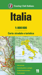 Olaszország autós térkép 1: 800e. Olaszország autótérkép TCI 2022 (ISBN: 9788836579013)