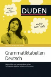 Duden Grammatiktabellen Deutsch - Dudenredaktion (ISBN: 9783411042258)