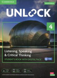 Manualul elevului Unlock 4 pentru ascultare, vorbire și gândire critică, cu pachet digital (ISBN: 9781009031486)