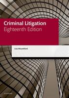 Criminal Litigation (ISBN: 9780192858818)