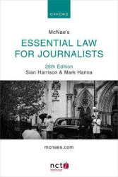 McNae's Essential Law for Journalists - MARK; HARRISO HANNA (ISBN: 9780192847706)