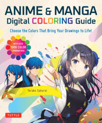 Anime & Manga Digital Coloring Guide (ISBN: 9784805317228)