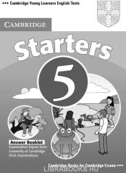 Cambridge ESOL: Cambridge Young Learners English Tests Starters 5 Answer Booklet (2011)