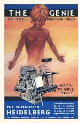 Vintage Journal Semi-Nude Genie with Printing Press (ISBN: 9781669522201)