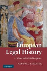 European Legal History - Randall Lesaffer (2006)