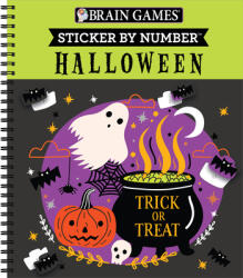 Brain Games - Sticker by Number: Halloween (Trick or Treat Cover): Volume 2 - Brain Games, New Seasons (ISBN: 9781639380961)