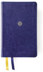 NKJV, Thompson Chain-Reference Bible, mărime compactă, LeatherSoft, bleumarin, text cu litere roșii, index pe margine, printare Comfort (ISBN: 9780310459309)