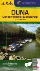 Duna (Dunaújvárostól Szekszárdig) biciklis, vízisport-, horgász- és turistatérkép 1: 30 000 (ISBN: 9786155864056)