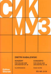 KONZERT FÜR VIOLINE UND ORCHESTER OP. 48, KLAVIERAUSZUG (ISBN: 9786300192751)