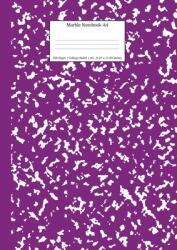 Marble Notebook A4: Purple Marble College Ruled Journal (ISBN: 9781989790540)
