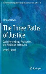 The Three Paths of Justice: Court Proceedings Arbitration and Mediation in England (ISBN: 9783319748313)