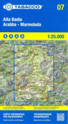 07 Alta Badia Arabba - Marmolada - 1: 25.000 túristatérkép -TABACCO - 2024 (ISBN: 9788883151545)