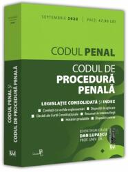 Codul penal si Codul de procedura penala: Septembrie 2022. Editie tiparita pe hartie alba - Dan Lupascu (ISBN: 9786063910623)